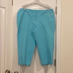 Talbots slim crop pants